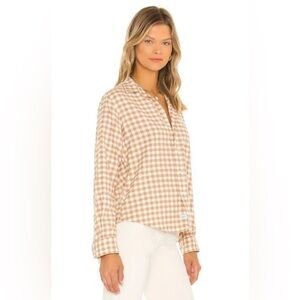 Frank & Eileen Button Down "the Barry" - Camel Check/Plaid - Extra Small XS